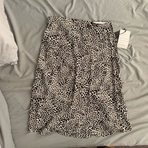 Cheetah midi skirt